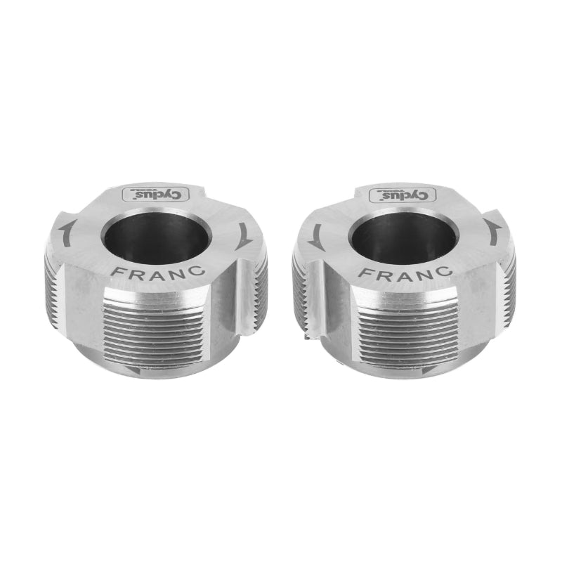 OUTIL PRO TARAUD BOITE DE PEDALIER CYCLUS  FILETAGE FRANCAIS 35mm x 1mm (A LA PAIRE SANS SUPPORT)