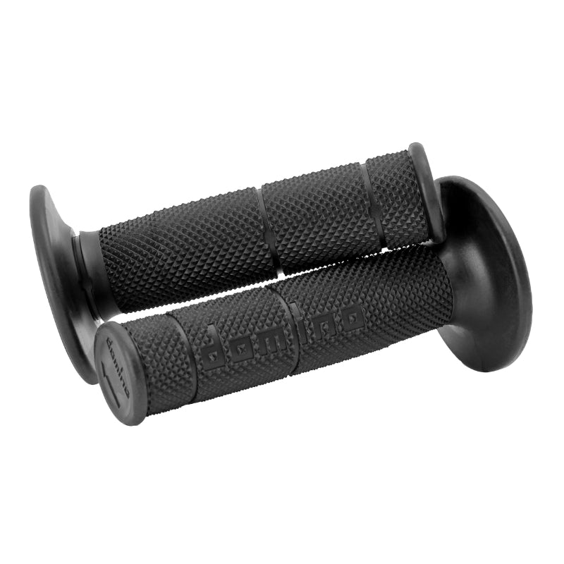 DOMINO MOTO OFF ROAD 6131 BLACK CLOSED END HANDLE COVERING 120mm (PAIR)