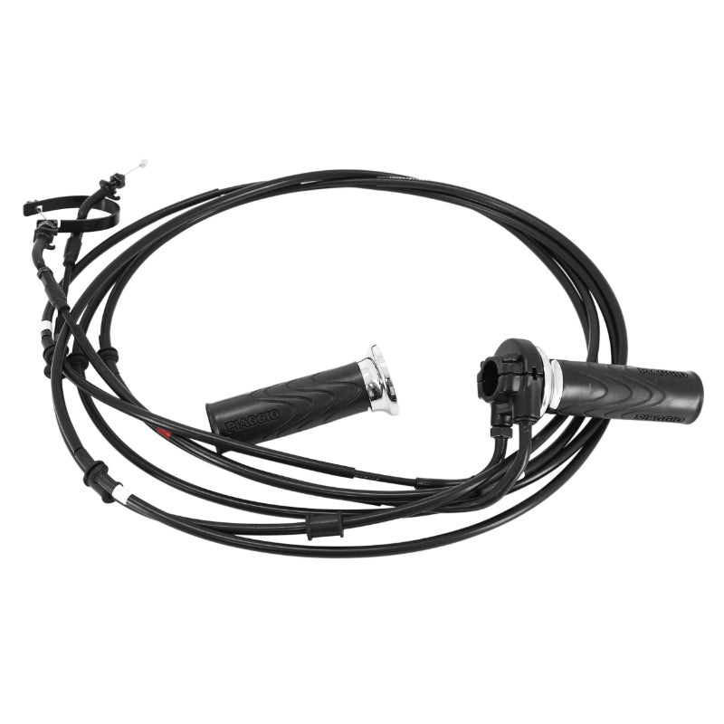 CABLE-COMMANDE-TRANSMISSION DE GAZ+MANCHON-POIGNEE ORIGINE PIAGGIO 50 LIBERTY IGET 2021+ VERSION BASE -CM087735-