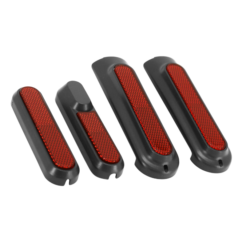 FRONT AND REAR WHEEL SCREW COVER FOR XIAOMI MI 4 PRO BLACK SCOOTER (RED REFLECTOR) (SOLD IN SET OF 4) -P2R SELECTION-