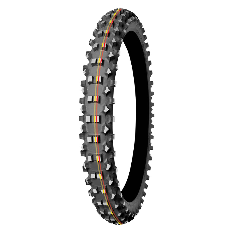 PNEU MOTO 21''  80-100-21 MITAS CROSS TERRA FORCE-MX SM SOFT TO MEDIUM FRONT TT 51M NHS (BANDE ROUGE JAUNE)