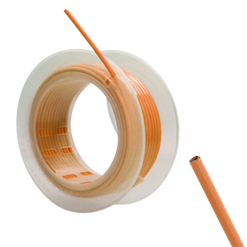 GAINE POUR CABLE DE GAZ 50 A BOITE VOCA TEFLON DIAM 5 mm LONGUEUR 20 M ORANGE