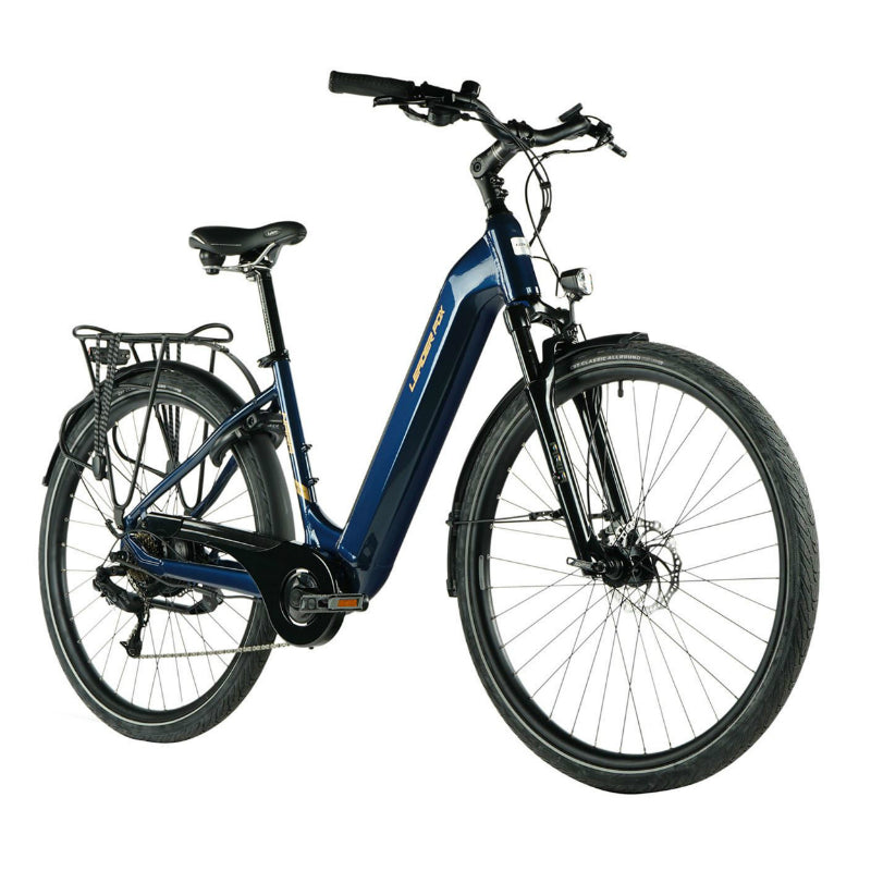 VELO ELECTRIQUE-VAE CITY 28 LEADER FOX NARA 2023 MIXTE BLEU 7V MOTEUR ROUE AR BAFANG 36V 45Nm BATTERIE 15Ah (20' '- H52cm - TAILLE L - POUR ADULTE DE 178cm à 185cm)