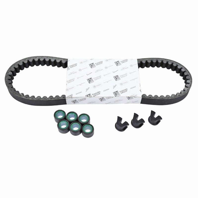 TRANSMISSION KIT (BELT, ROLLERS, GUIDES) ORIGINAL PIAGGIO 125 PRIMAVERA VESPA 2013+2017 -1R000583-