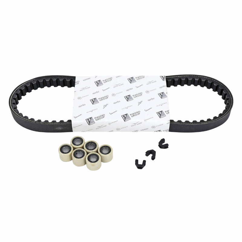 KIT TRANSMISSION (COURROIE, GALETS, GUIDES) ORIGINE PIAGGIO 50 ZIP 4T 2018+2020 -1R000575-