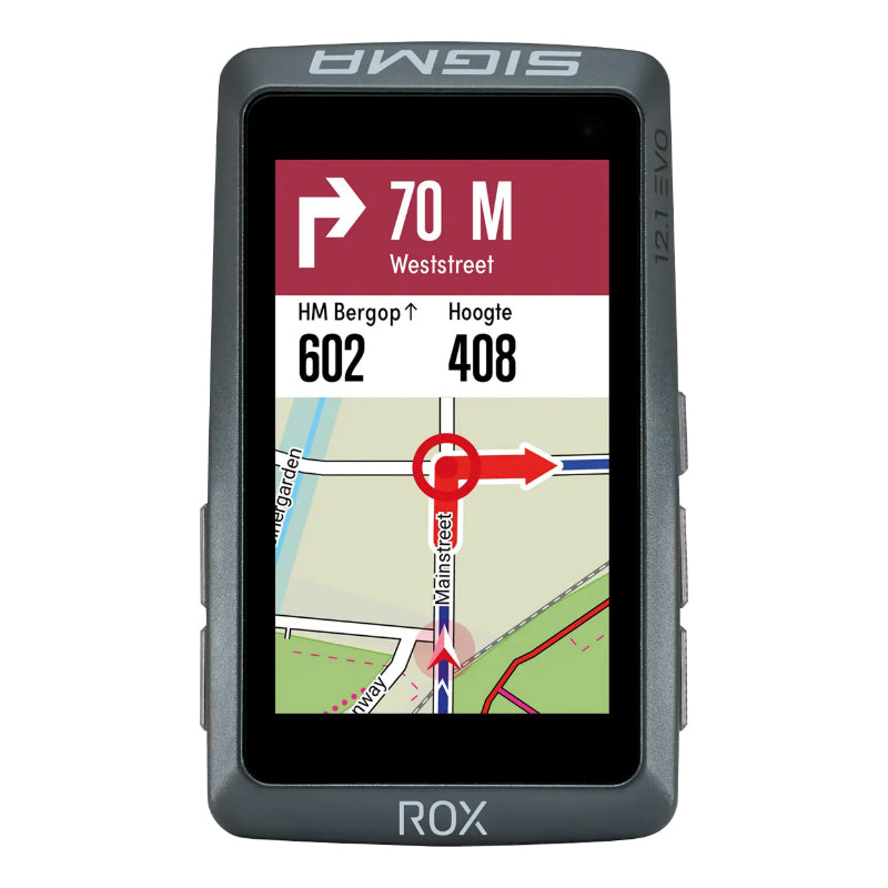 COMPTEUR SIGMA ROX12.1 EVO GPS NOIR AVEC CARDIO et  ALTIMETRE