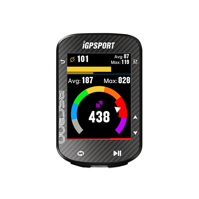 GPS - COMPTEUR IGPSPORT BSC300 COULEUR AVEC VITESSE, ALTIMETRE, TEMPERATURE COMPATIBLE STRAVA ET GROUPE SHIMANO DI2, SRAM E-TAP ET CAMPAGNOLO EPS - Option : CAPTEUR CADENCE, VITESSE ET CARDIO