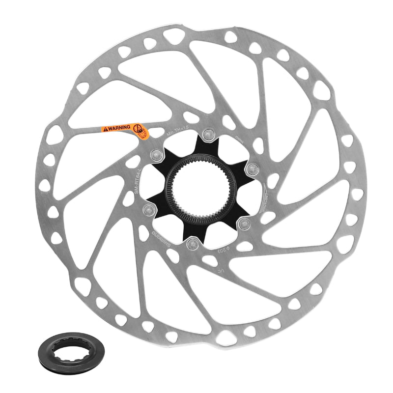 DISQUE DE FREIN VTT CENTERLOCK SHIMANO 203mm DEORE-SLX  RT64 (EN SACHET POUR ATELIER)