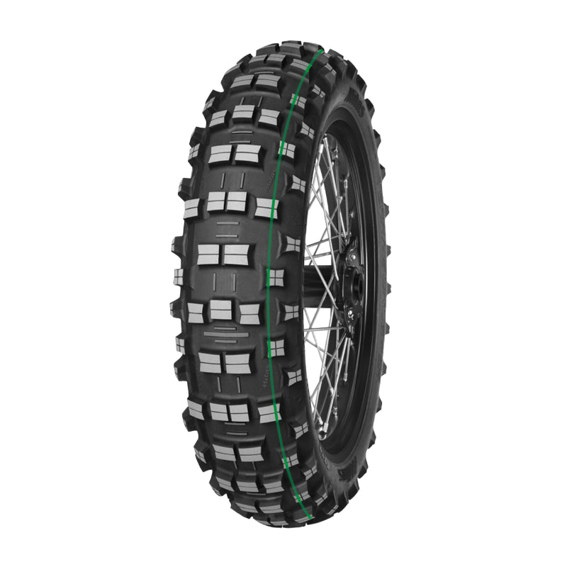 PNEU MOTO 18'' 120-90-18 MITAS CROSS TERRA FORCE-EF REAR TT 65M (1 BANDE VERTE SUPER LIGHT)