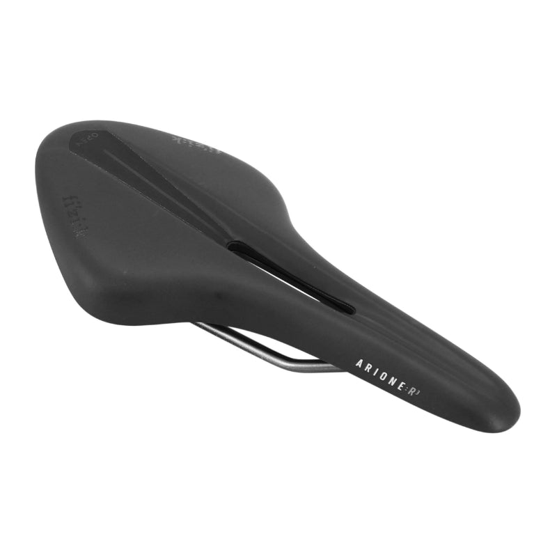 FIZIK ARIONE R3 OPEN ZWART ZADEL BREED 268x142mm MET CENTRAAL GAT KIUM RAIL