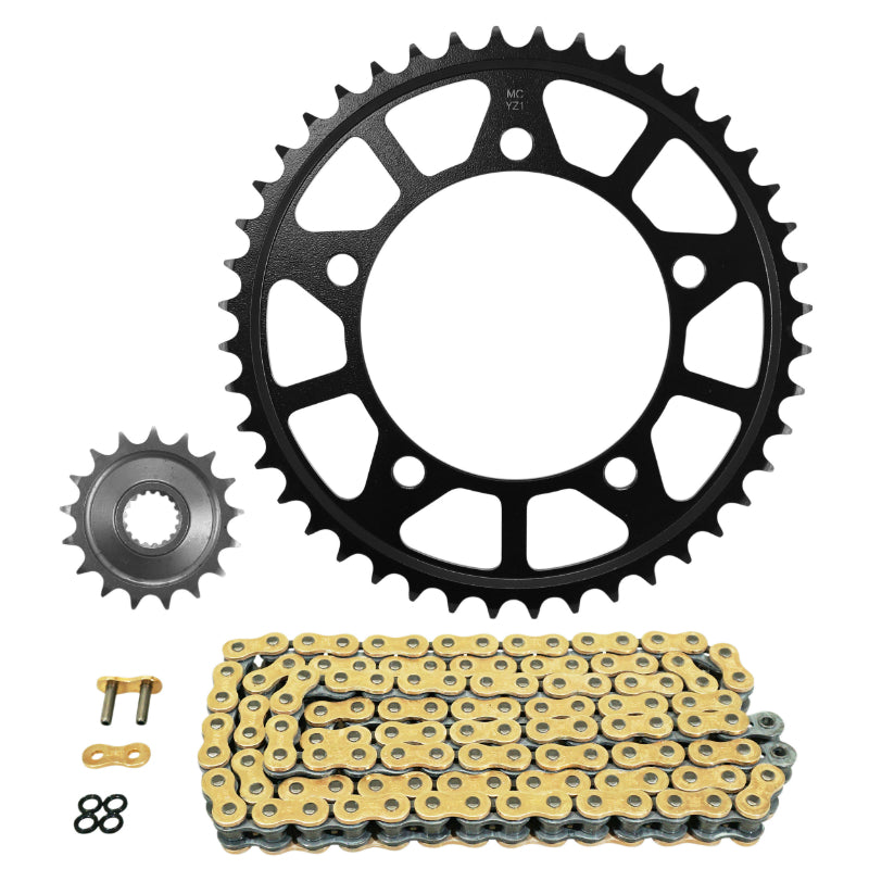 KIT CHAINE ADAPTABLE BMW 850 F GS 2017+2021, 850 F GS ADVENTURE 2017+2023  525  17x44  (DIAM COURONNE 140-168-10.5)  (DEMULTIPLICATION ORIGINE)  -AFAM-