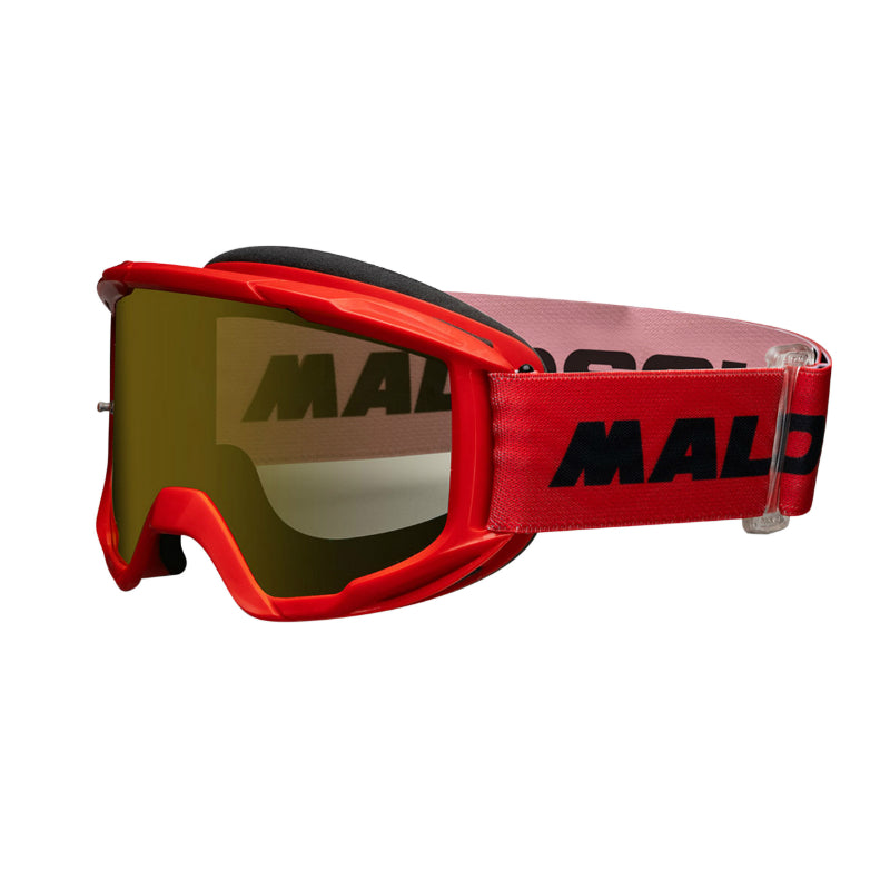 MALOSSI CROSSBRIL ANTI-FOG ROOD SPIEGELSCHERM (CE GOEDGEKEURD)