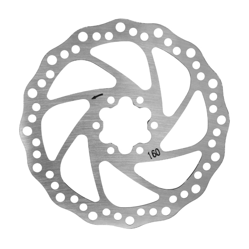 MTB REMSCHIJF 6 GATEN DIAM 160mm (AFZONDERLIJK VERKOCHT)