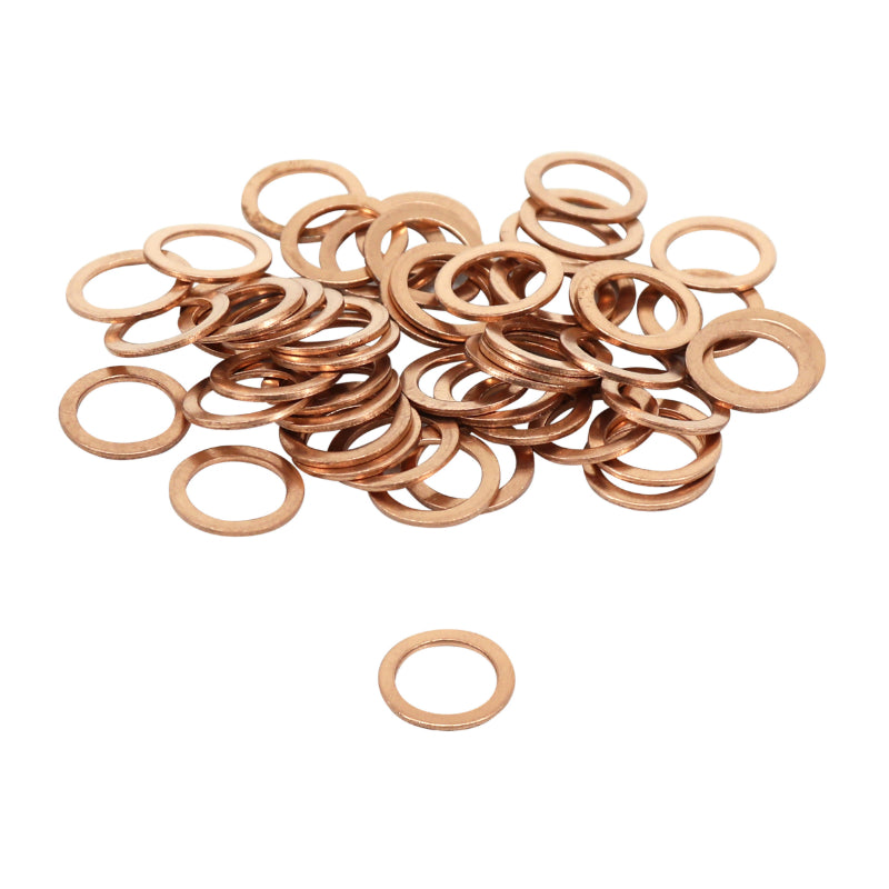 RONDELLE-JOINT DE VIDANGE ARTEIN COPPER WASHERS CUIVRE PLAT DIAM 14 x 20 x 1,50 mm  (BLISTER 50 PIECES)  -PRO SERIES-