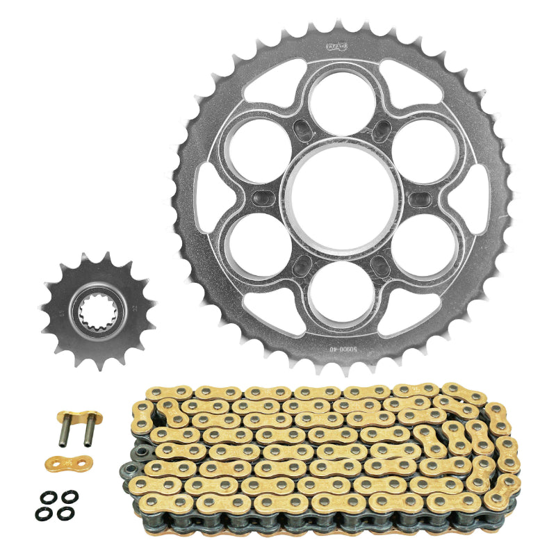 KIT CHAINE ADAPTABLE DUCATI 1260 MULTISTRADA 2018+2020  530  15x40  (DIAM COURONNE 60-110-38) (DEMULTIPLICATION ORIGINE)  -AFAM-