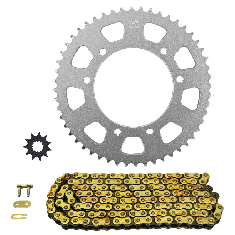 KIT CHAINE ADAPTABLE RIEJU 50 MRX, SMX 2005+2008  420  11x52  (DIAM COURONNE 105-125-8.5)  (DEMULTIPLICATION ORIGINE)  -AFAM-