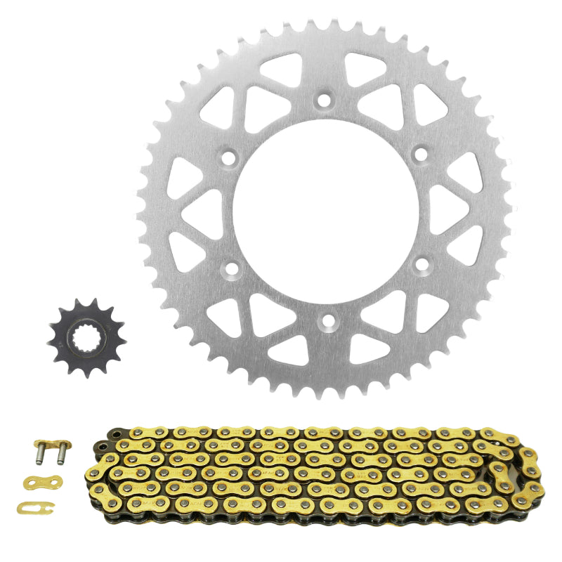 KIT CHAINE ADAPTABLE KTM 125 SX 1999+2019  520  13X50  (DIAM COURONNE ALU 125-150-8.5)  (DEMULTIPLICATION ORIGINE)  -AFAM-