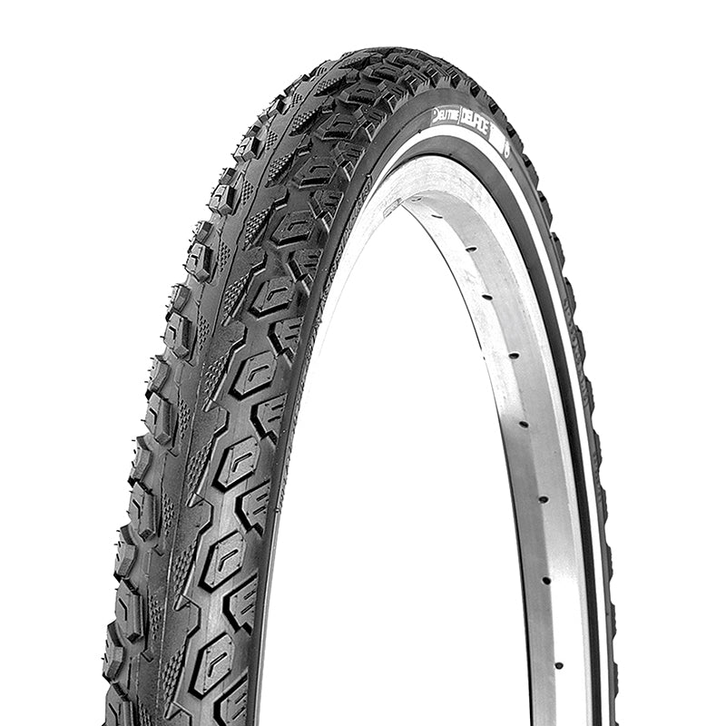 PNEU VTT 26 X 1.75 DELI TYPE CRUISLAND RENFORCE ANTI-CREVAISON 2.5mm NOIR TR (47-559) FLANC REFLEX