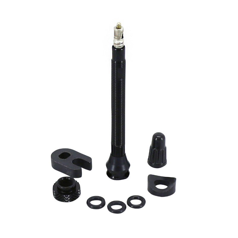 TUBELESS PRESTA MAVIC UST 60 mm BLACK ALUMINUM TIRE VALVE WITH REMOVABLE CORE (SOLD INDIVIDUALLY)