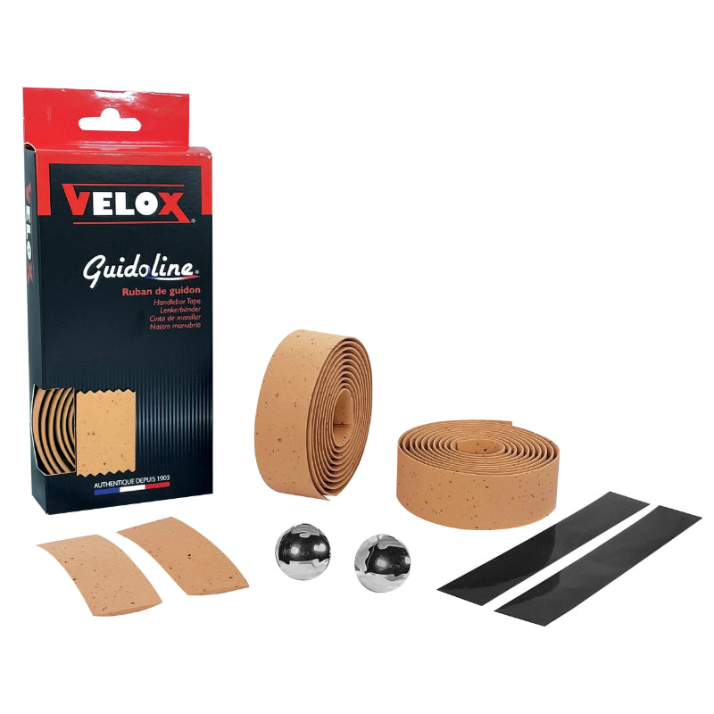 HANDLEBAR TAPE - VELOX MAXI CORK LIGHT BROWN HANDLEBAR - HANDLEBAR TAPE