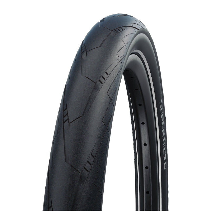 MTB SUV - VAE TIRE 28 X 1.50 SCHWALBE SUPER MOTO SLICK BLACK TR (40-622) DOUBLE DEFENSE REFLEX SIDEWALL COMPATIBLE VAE