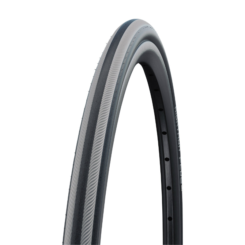 GEHANDICAPTE BAND 26 X 7-8 SCHWALBE RIGHTRUN ZWART GRIJS STRIP (23-559) K-GUARD VERSTERKING