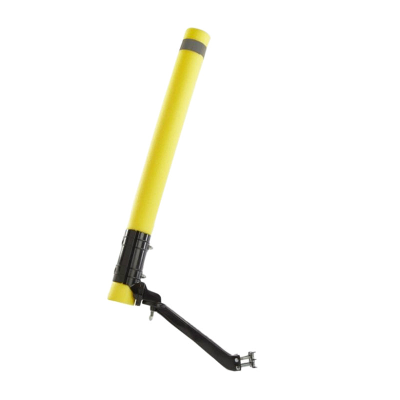 ECARTEUR DE DANGER LA PAULETTE L 70 cm JAUNE AVEC BANDE REFLECHISSANTE FIXATION UNIVERSELLE (ORIENTABLE)