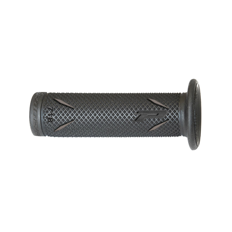 REVETEMENT POIGNEE PROGRIP MOTO ON ROAD 718 DOUBLE DENSITE NOIR-GRIS OPEN END 122mm (PAIRE)