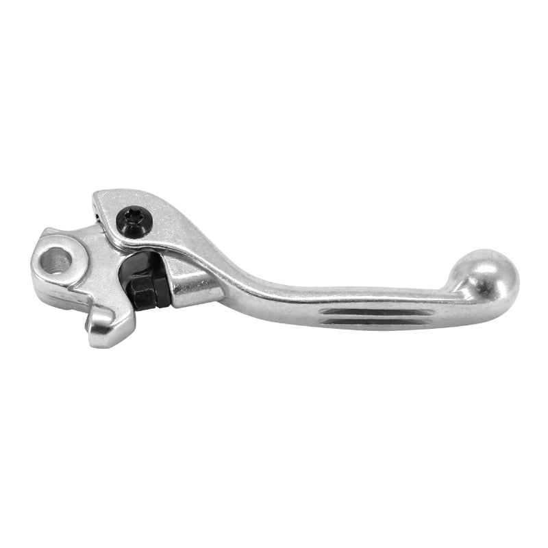 MOTORCYCLE OFF ROAD BRAKE LEVER ADAPTABLE YAMAHA 125 YZ 2008+2017, 250 YZ 2008+2017, 250 YZ F 2007+2017 4T, 450 YZ F 2008+2017 4T SILVER -BUZZETTI-