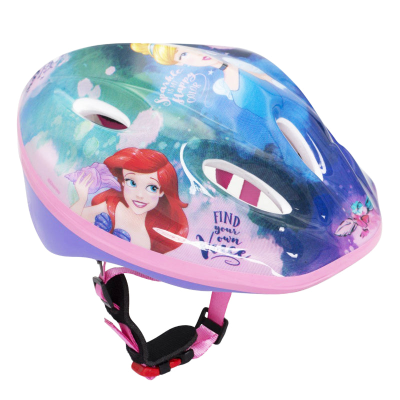 CASQUE VELO ENFANT DISNEY V2 PRINCESSE ROSE AVEC MOLETTE REGLAGE TAILLE 52-56 (VENDU SUR CARTE)