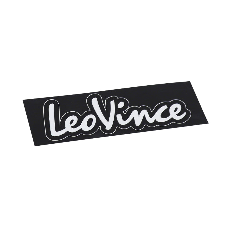 AUTOCOLLANT-STICKER DE SILENCIEUX MOTO LEOVINCE (90x30) (VENDU A L'UNITE)