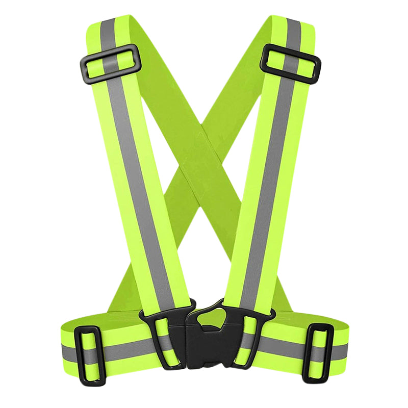 SUSPENDERS - VEST - REFLECTIVE - FLUORESCENT BODY SAFETY STRIP ONE SIZE -P2R-