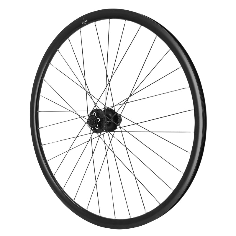 GRAVEL WHEEL - ROAD DISC LOCKING 700 PULSE REAR HUB 475 DISC 6 HOLES BLACK CASSETTE 11-10-9V TUBELESS READY RIM 19C 32 BLACK SPOKES