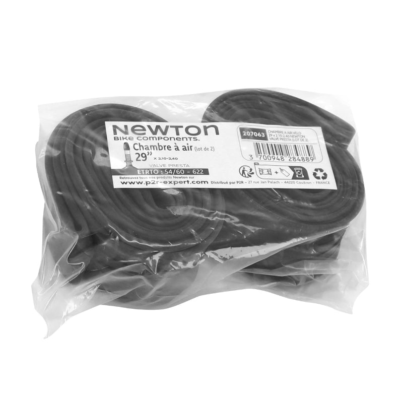 BICYCLE AIR TUBE 29 x 2.10-2.40 NEWTON VALVE PRESTA (PACK OF 2)