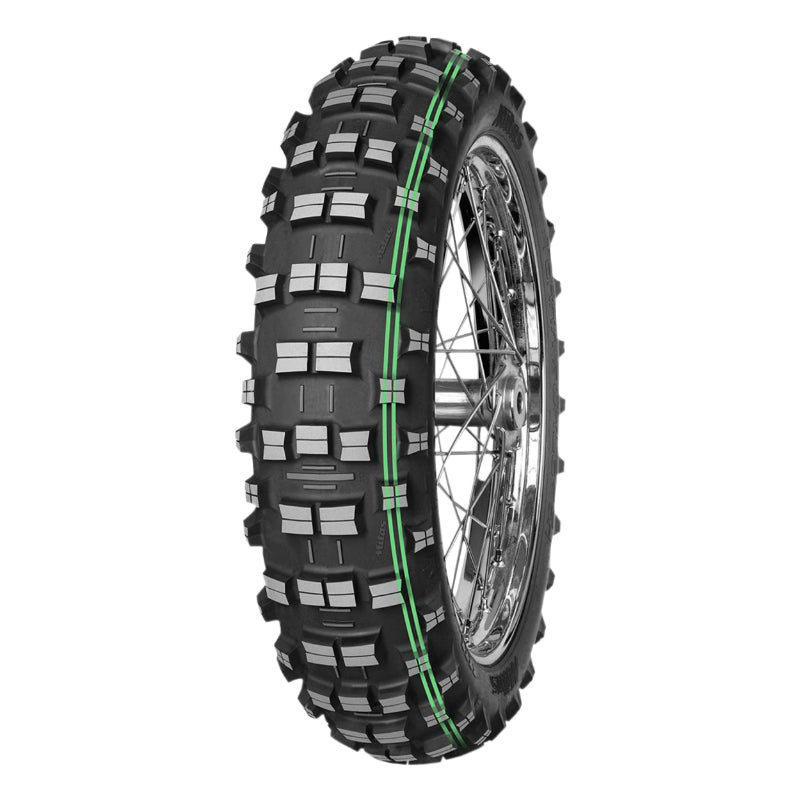 MOTORCYCLE TIRE 18'' 140-80-18 MITAS CROSS TERRA FORCE-EF REAR TT 70M (2 GREEN STRIPS SUPER SOFT)