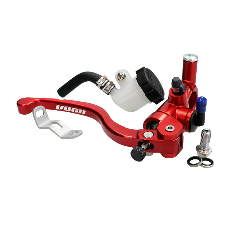 VOCA RACING RADIAL FRONT RED UNIVERSAL MOTORCYCLE BRAKE MASTER CYLINDER (WITH 17.5mm PISTON)