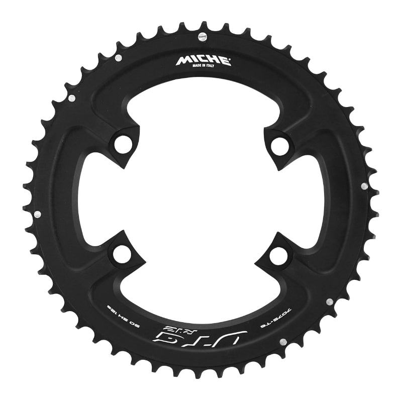 ROAD CHAINRING 4BRA D.110 FOR SHIMANO ULTEGRA R8100 MICHE 50DTS EXTERIOR BLACK 12V.