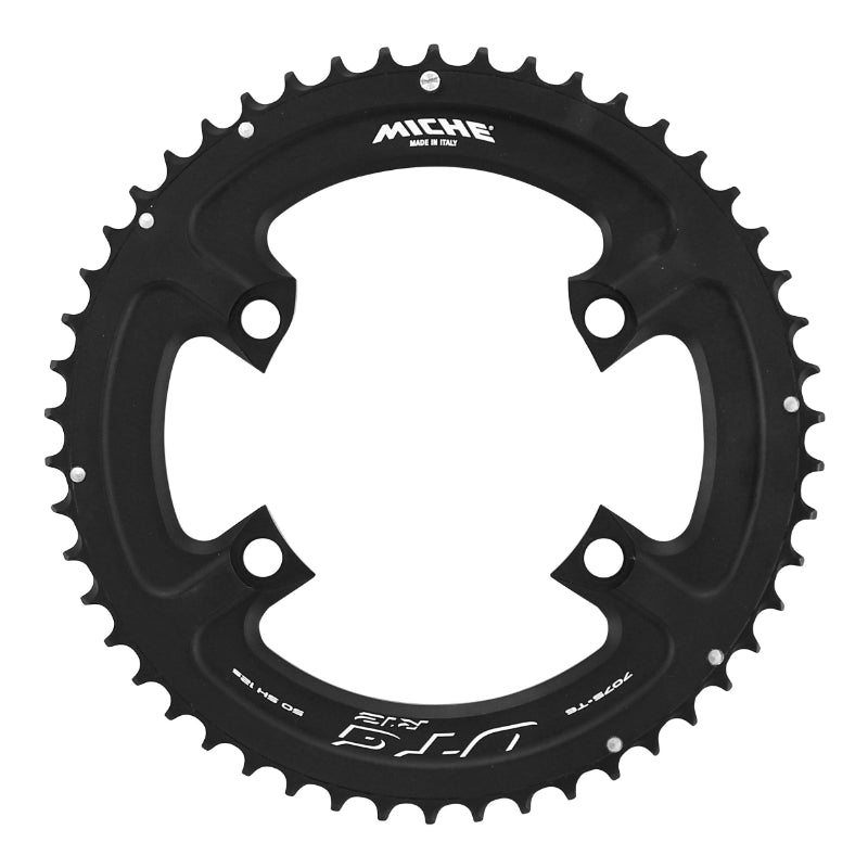 ROAD CHAINRING 4BRA D.110 FOR SHIMANO 105 R7100 MICHE 50DTS EXTERIOR BLACK 12V.