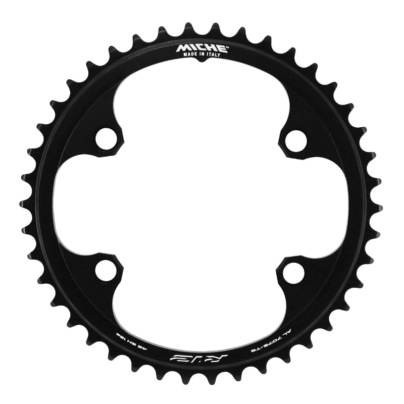 ROAD CHAINRING 4BRA D.110 FOR SHIMANO 105 R7100 - ULTEGRA R8100 MICHE 42TTS INTERIOR BLACK 12V.