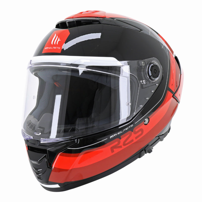 CASQUE INTEGRAL MT THUNDER 4 SV R25 B35 NOIR-ROUGE BRILLANT    XS  (DOUBLE ECRANS - PINLOCK READY - FOGOFF READY) (ECE 22.06)