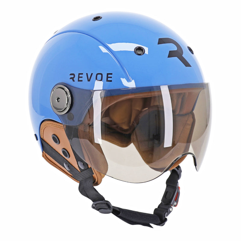 REVOE PREMIUM URBAN-CITY ADULT BICYCLE HELMET PETROL BLUE SIZE 59-60 ADJUSTABLE VISOR, REMOVABLE EAR PROTECTION (SOLD IN BOX) COMPATIBLE WITH EBIKES AND SCOOTER - EN1078+A1 APPROVAL