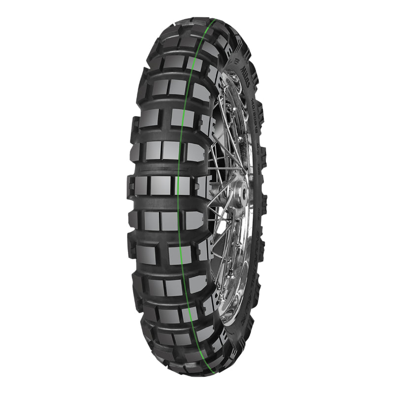 PNEU MOTO 18'' 140-80-18 MITAS ENDURO TRAIL RALLY PRO REAR M+S 70R TT (1 BANDE VERTE SUPER LIGHT)