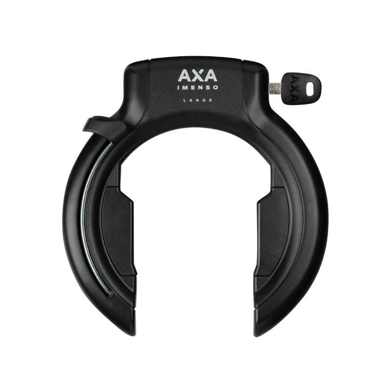 ANTIVOL VELO FER A CHEVAL AXA IMENSO GRANDE OUVERTURE 75mm NOIR (SANS FIXATION) - COMPATIBLE PLUG ULC-   SECURITE NIVEAU 12-15 (CLE RETRACTABLE)