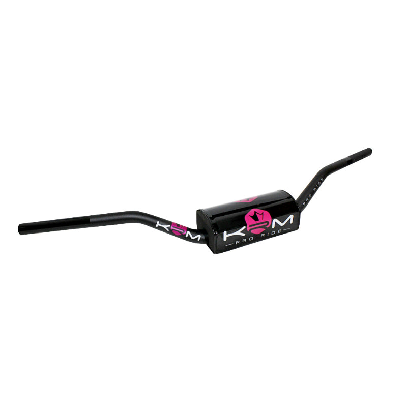 HANDLEBAR 50 A BOX KRM PRO RIDE OVERSIZE DIAM 28.6mm ALU BLACK-PINK WITH FOAM