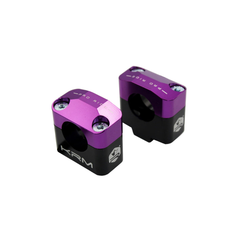 PONTET-SURPONTET 50 A BOITE KRM PRO RIDE FOR HANDLEBAR DIAM 28.6 mm ALU CNC BLACK-PURPLE