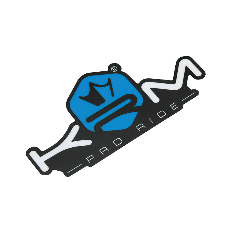 KRM PRO RIDE KLEEF-STICKER 80x40 mm BLAUW (AFZONDERLIJK VERKOCHT)