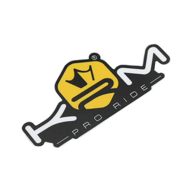 KRM PRO RIDE STICKER-STICKER 80x40 mm YELLOW (SOLD INDIVIDUALLY)