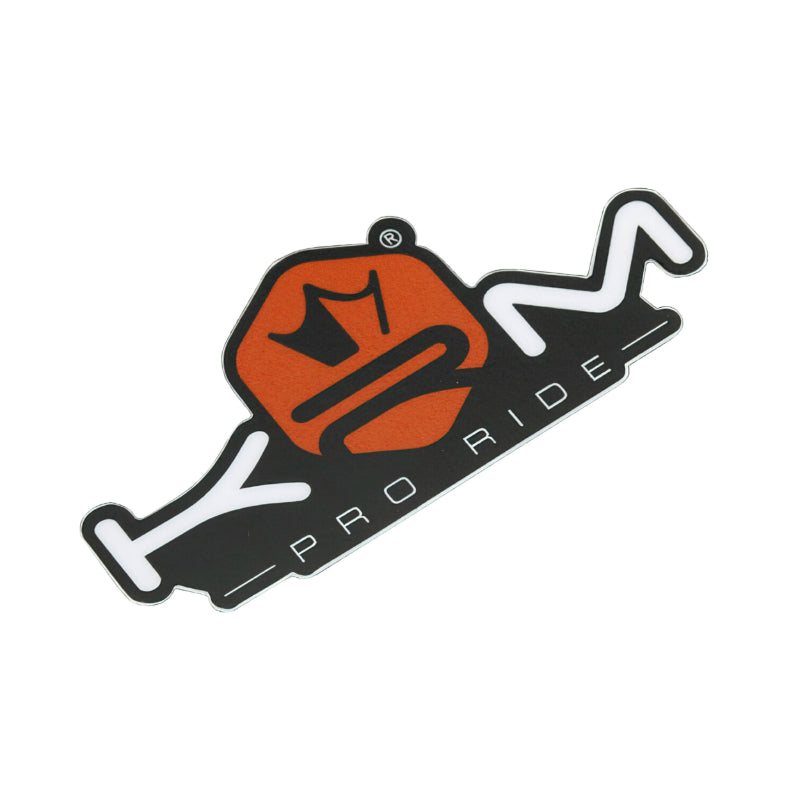 AUTOCOLLANT-STICKER KRM PRO RIDE 80x40 mm ORANGE (VENDU A L'UNITE)