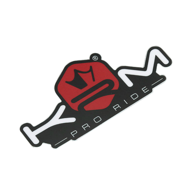 AUTOCOLLANT-STICKER KRM PRO RIDE 80x40 mm ROUGE (VENDU A L'UNITE)