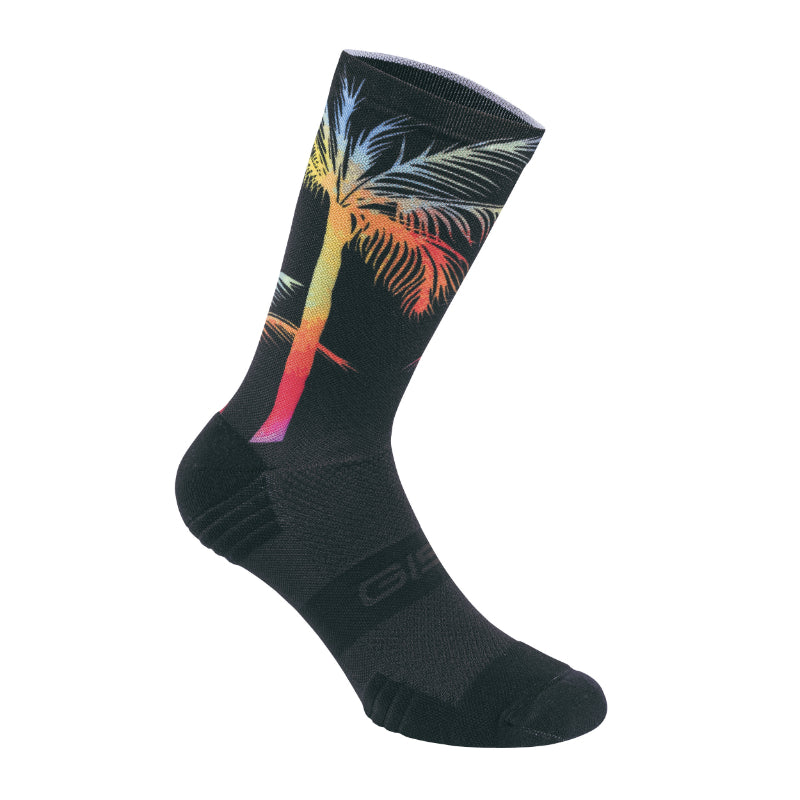 CHAUSSETTES-SOCQUETTES ETE GIST PALM NOIR ET DECO 43-47 - HAUTEUR 22CM (PAIRE) -5868